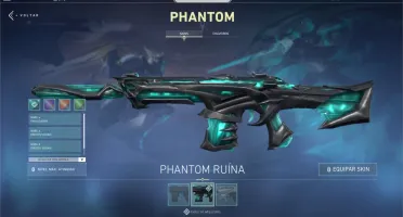 Conta de VALORANT platina 1 com várias skins upadas.