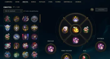 Conta LoL todas as Vitoriosas S1 ATÉ S9 188 Skins