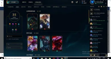 Conta LoL com skins