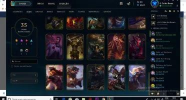 Conta LoL com skins