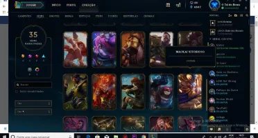 Conta LoL com skins