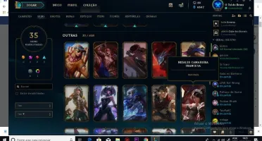 Conta LoL com skins