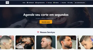 Sistema de Agendamento para Barbearia - PHP + MySQL
