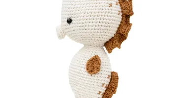 Cavalo-Marinho com Detalhe Craft em Crochê Amigurumi