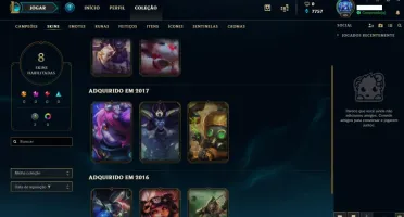 Conta LOL Borda Diamante 2019