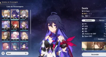 Conta Honkai - SEELE + BRONYA + GEPARD + BAILU + HIMEKO