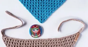 Bandana para Pescoço em Crochê