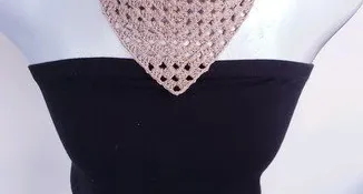Bandana para Pescoço em Crochê