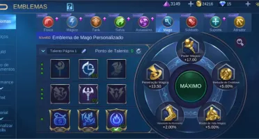 Conta Mobile Legends 46 heróis 61 skins