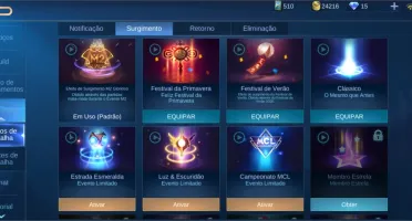 Conta Mobile Legends 46 heróis 61 skins