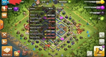 Cv 12 quase full + Conta clash Royale