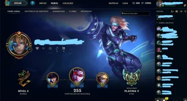 Vendo conta league of legends plat 5