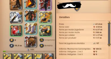 CONTA ENDGAME FULL ACESSO REFINO T8 + MACHADOS + COLETAS t7