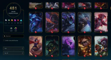 Conta League Of Legends - Todos os Campeões - 450+ Skins