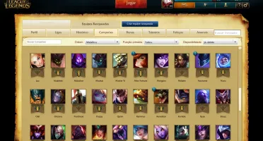 CONTA GOLD 5 / 74 CHAMPS /13 SKINS (1 RARA) /BORDA PLATINA