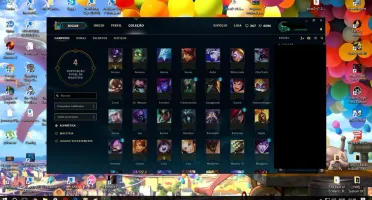 CONTA  UNRANKED [ 54 CHAMPS ] - [ 10 SKINS ] 5 PAGE RUNES