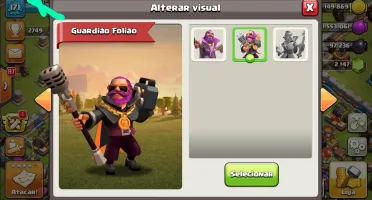 VILLA CLASH OF CLANS CV 12 QUASE FULL - BARATA NVL 171