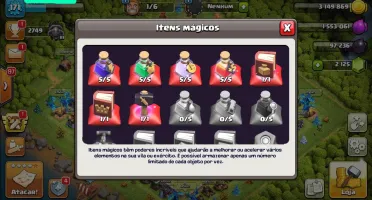 VILLA CLASH OF CLANS CV 12 QUASE FULL - BARATA NVL 171