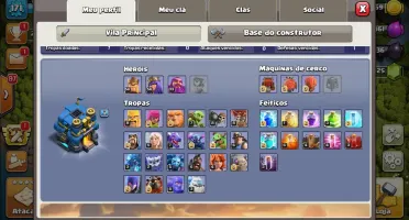 VILLA CLASH OF CLANS CV 12 QUASE FULL - BARATA NVL 171