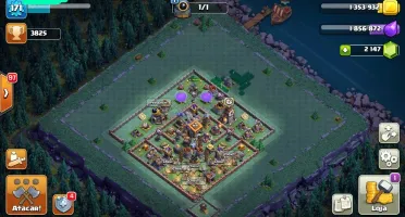 VILLA CLASH OF CLANS CV 12 QUASE FULL - BARATA NVL 171