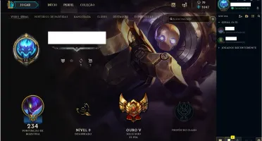 Conta lol gold V barata