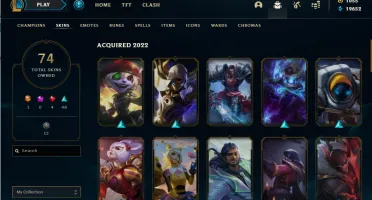 CONTA LOL MUITAS SKINS
