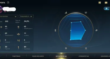 Conta mestre Wild Rift (Main Sup) com 6731 essência azul con