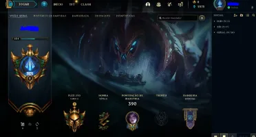CONTA LOL LEVEL 321, GOLD, 180 CAMPEOES, 270 SKINS