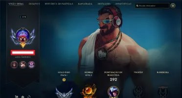 Conta Com 58 Skins e Quase Todos os Campeões