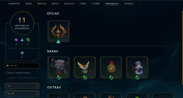 Conta Com 58 Skins e Quase Todos os Campeões