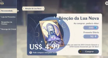 Conta AR42 Klee, Mona e Ganyu