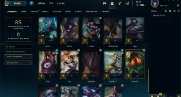 Conta LoL, Gold IV, Skin Lux Cosmo Negro