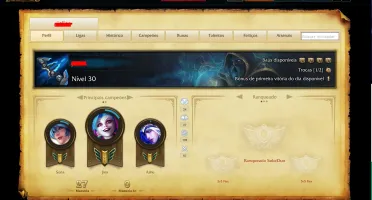 CONTA LV30 COM 59 CHAMPS E 16 SKINS!