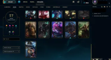 Conta TOP ( GOLD IV - III ) Muitas Skins, Emotes, Icones !