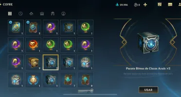 PLATINA IV WIN RATE ALTO + 30K CISCOS + 4 BAÚS DE CAMPEÃO
