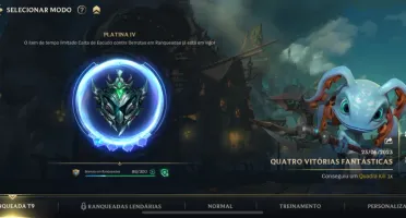 PLATINA IV WIN RATE ALTO + 30K CISCOS + 4 BAÚS DE CAMPEÃO