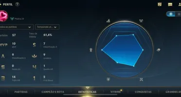 PLATINA IV WIN RATE ALTO + 30K CISCOS + 4 BAÚS DE CAMPEÃO