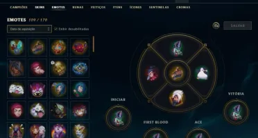 Conta LOL 2016 com todos os champs desbloquados 127 skins