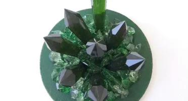 Porta Joias Pedras Verdes