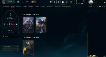 Conta Diamante 1 LoL Smurf