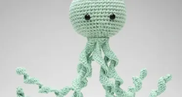 Polvo Newborn Verde Claro Amigurumi