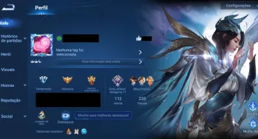 Conta Honor of Kings - 220 Skins e Todos os Heróis