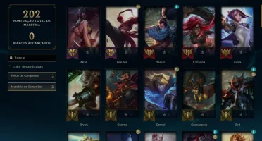 Conta Platina IV, 65 champs, 24 skins + Valorant com 2 passe
