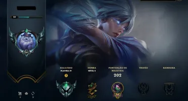 Conta Platina IV, 65 champs, 24 skins + Valorant com 2 passe