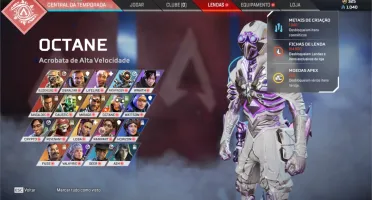 CONTA APEX LEGENDS COM HERANÇA CAUSTIC E 141 ITENS LENDÁRIOS