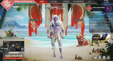 CONTA APEX LEGENDS COM HERANÇA CAUSTIC E 141 ITENS LENDÁRIOS