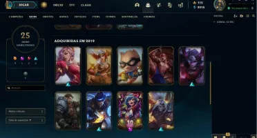 Conta Yasuo odisseia e escuridão kayle asas etereas