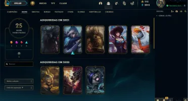 Conta Yasuo odisseia e escuridão kayle asas etereas