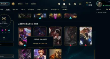 Conta Yasuo odisseia e escuridão kayle asas etereas