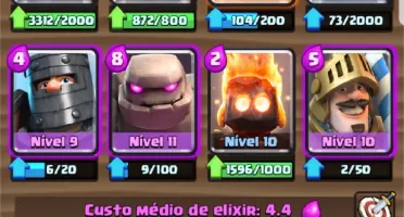 Clash royale desafiante 1 com todas as cartas